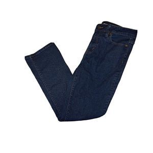 Lands End Womens Size 12 Petite blue Mid-rise Straight Jeans 32X27